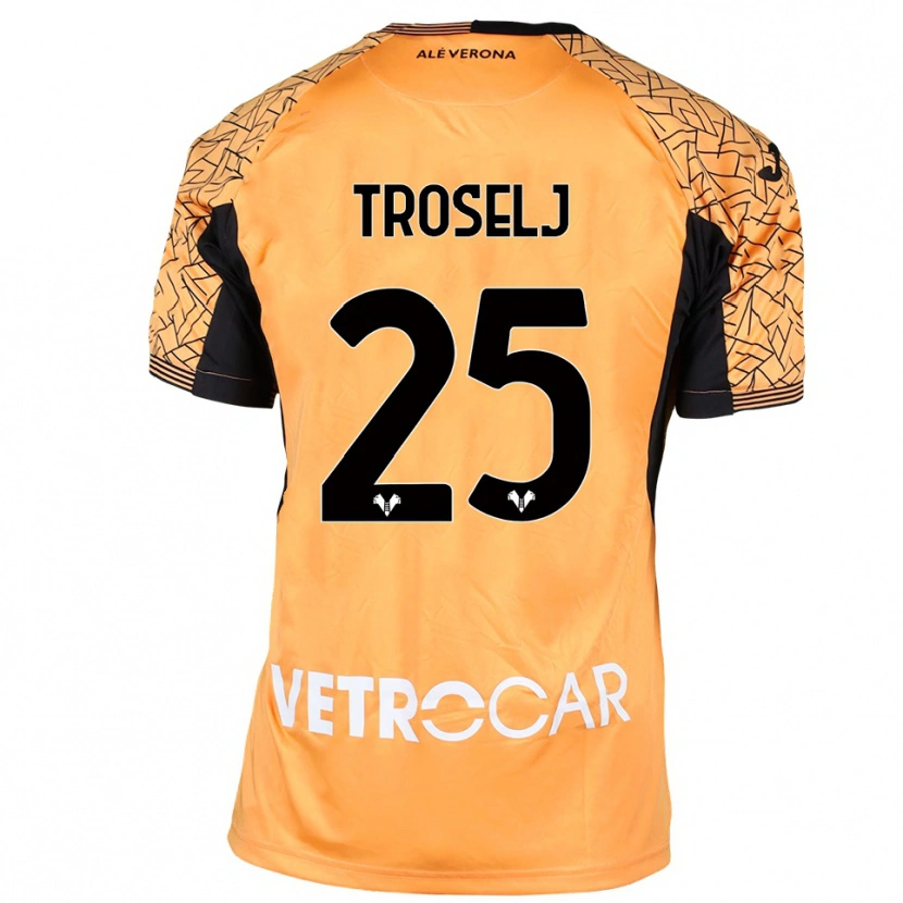 Danxen Hombre Camiseta Ethan Troselj #25 Naranja Negro Blanco Portero Equipación 2025/26 La Camisa México