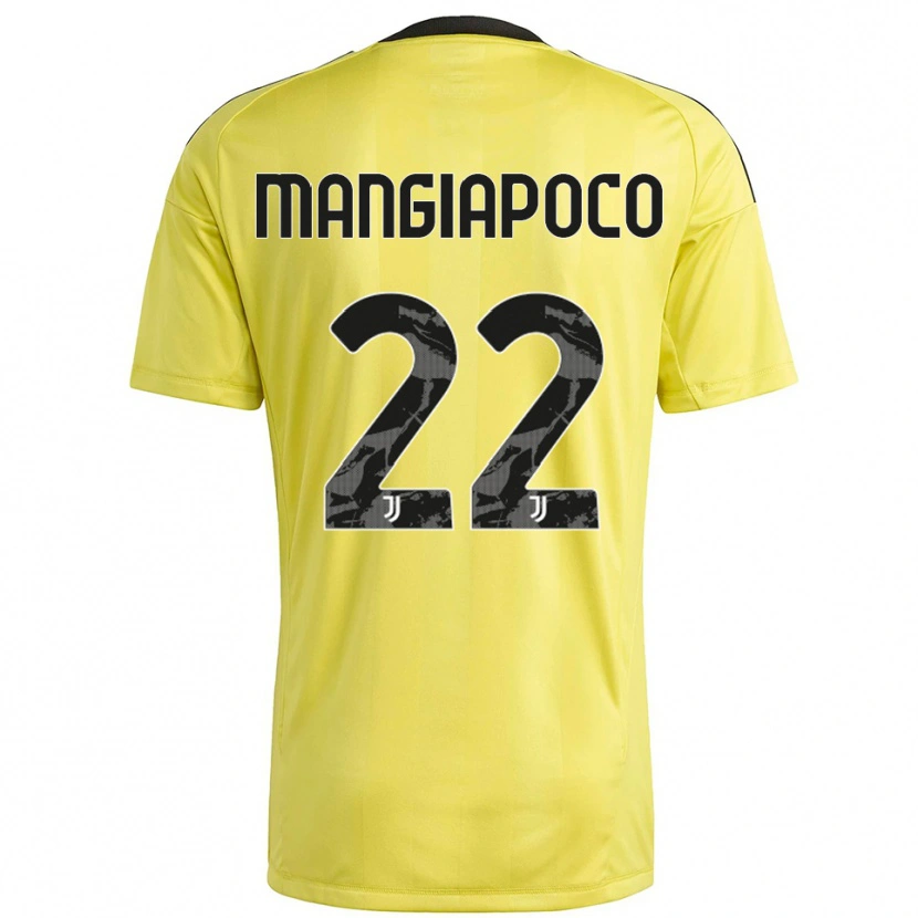Danxen Hombre Camiseta Stefano Mangiapoco #22 Blanco Amarillo Portero Equipación 2025/26 La Camisa México