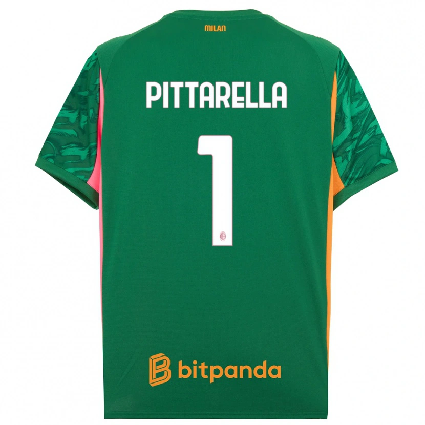 Danxen Hombre Camiseta Matteo Pittarella #1 Verde Naranja Rosa Portero Equipación 2025/26 La Camisa México