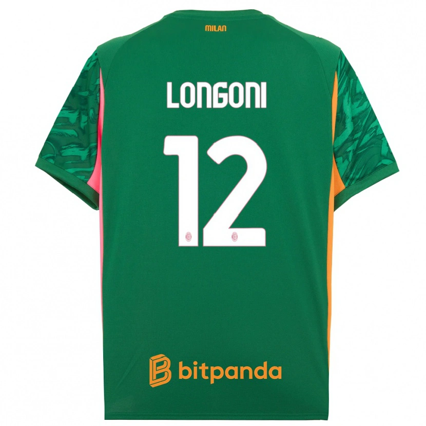 Danxen Hombre Camiseta Alessandro Longoni #12 Verde Naranja Rosa Portero Equipación 2025/26 La Camisa México
