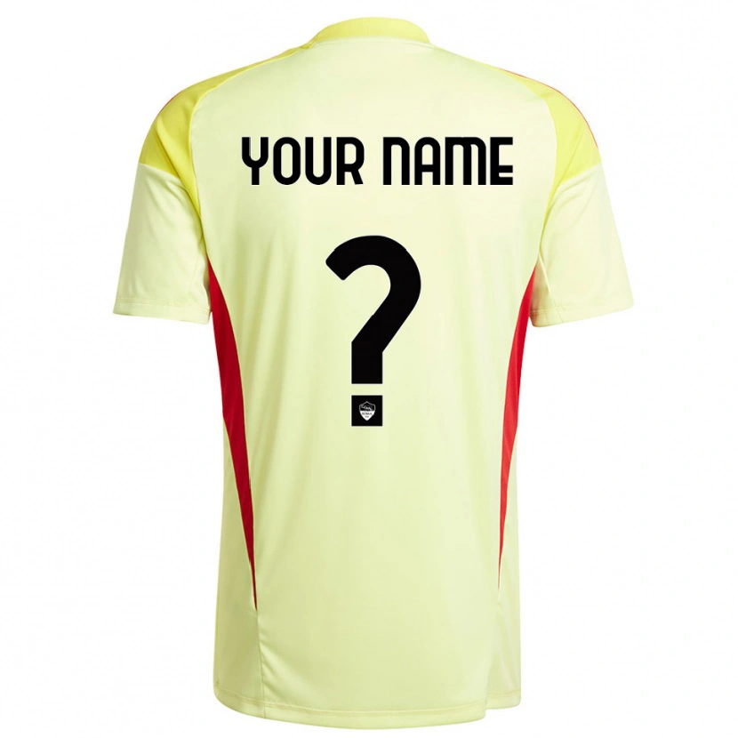 Danxen Hombre Camiseta AS Roma Amarillo Claro Naranja Portero Equipación 2025/26 La Camisa México