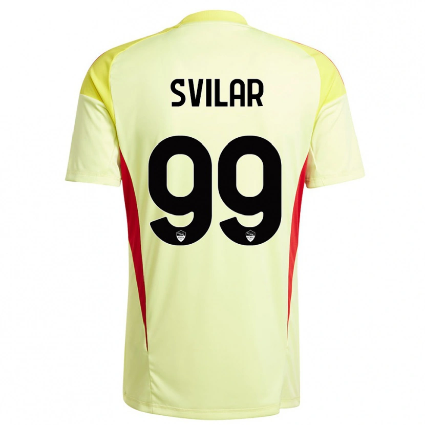 Danxen Hombre Camiseta Mile Svilar #99 Amarillo Claro Naranja Portero Equipación 2025/26 La Camisa México