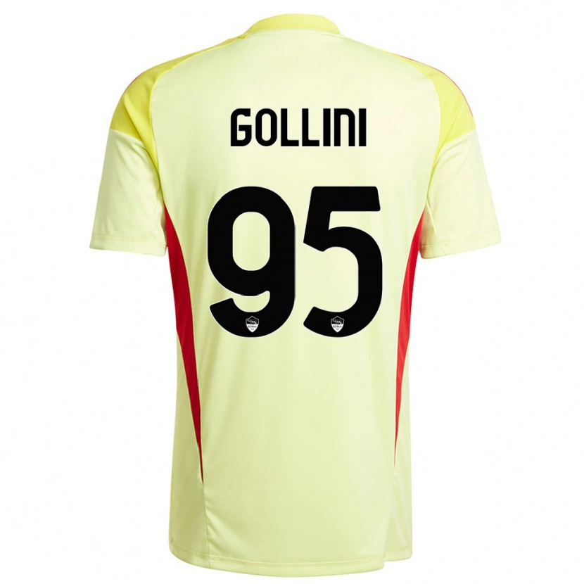 Danxen Hombre Camiseta Pierluigi Gollini #95 Amarillo Claro Naranja Portero Equipación 2025/26 La Camisa México