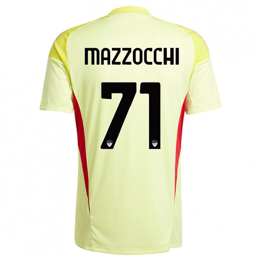 Danxen Hombre Camiseta Giulia Mazzocchi #71 Amarillo Claro Naranja Portero Equipación 2025/26 La Camisa México
