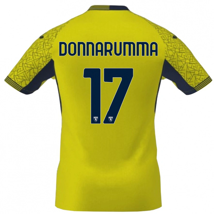 Danxen Hombre Camiseta Antonio Donnarumma #17 Amarillo Negro Portero Equipación 2025/26 La Camisa México