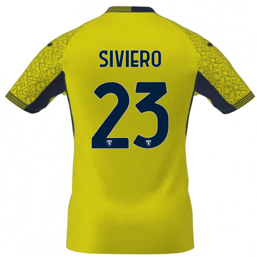 Danxen Hombre Camiseta Lapo Siviero #23 Amarillo Negro Portero Equipación 2025/26 La Camisa México