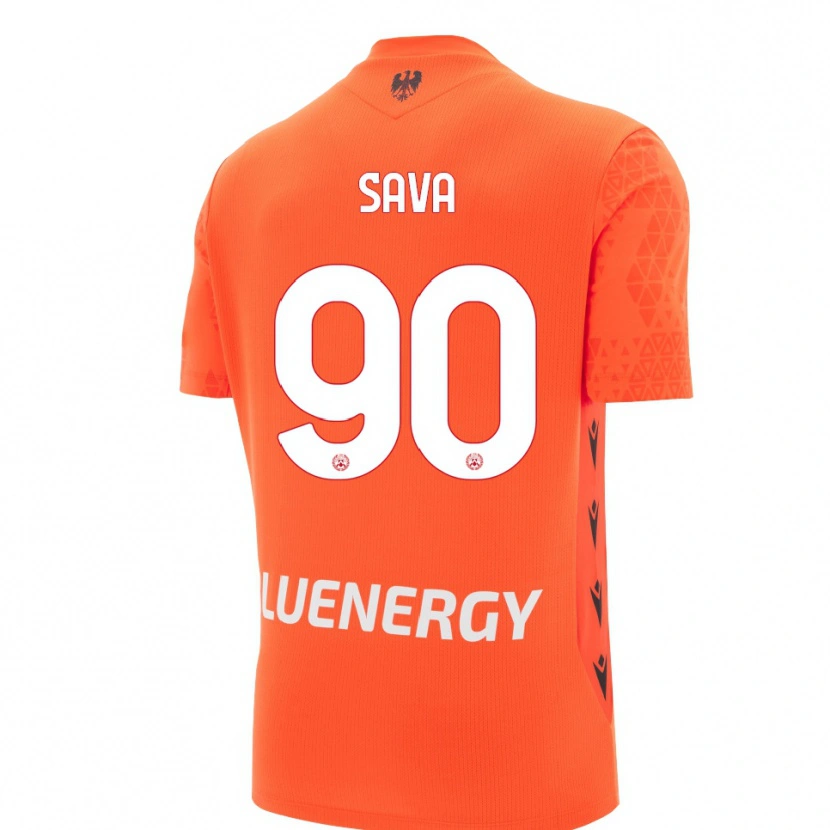 Danxen Hombre Camiseta Răzvan Sava #90 Naranja Rojo Negro Portero Equipación 2025/26 La Camisa México