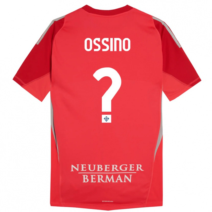 Danxen Hombre Camiseta Daniel Ossino #0 Rojo Gris Portero Equipación 2025/26 La Camisa México