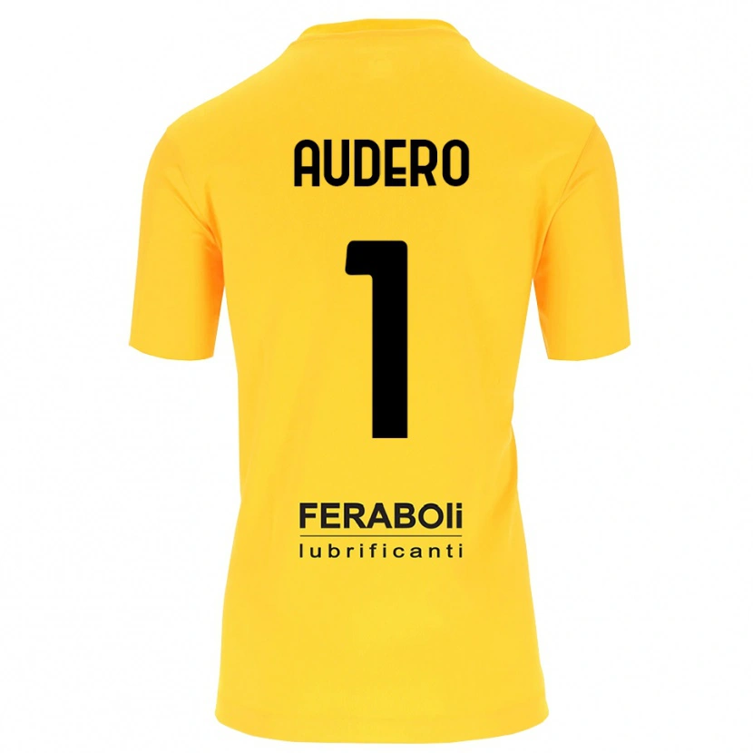 Danxen Hombre Camiseta Emil Audero #1 Amarillo Negro Portero Equipación 2025/26 La Camisa México