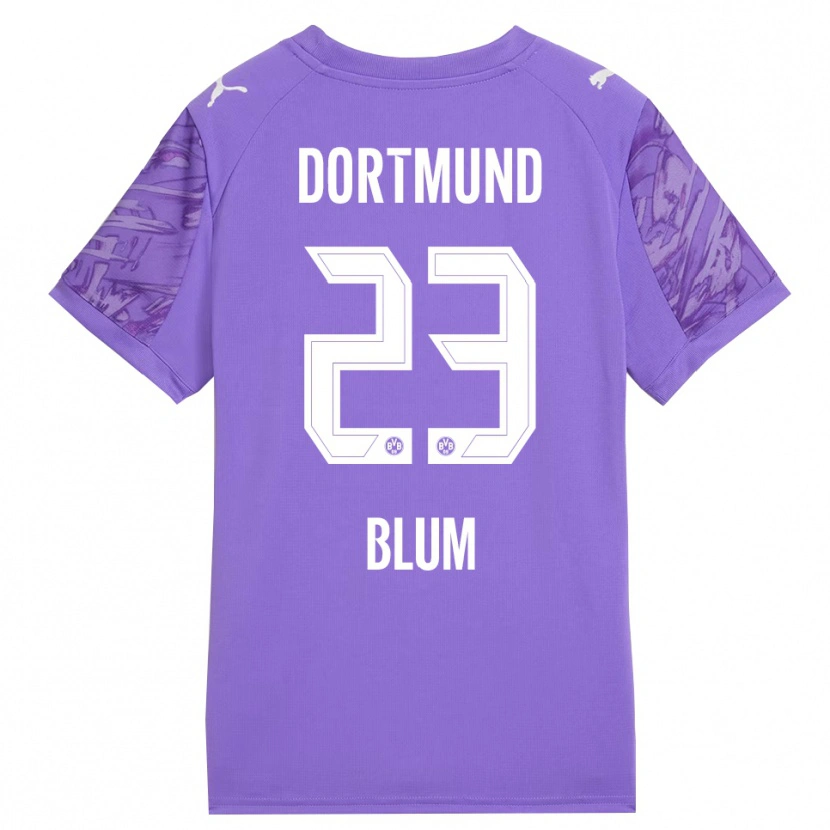 Danxen Hombre Camiseta Caroline Blum #23 Lila Blanco Portero Equipación 2025/26 La Camisa México