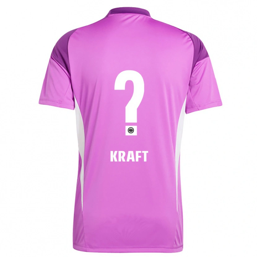 Danxen Hombre Camiseta Nico Kraft #0 Lila Blanco Portero Equipación 2025/26 La Camisa México