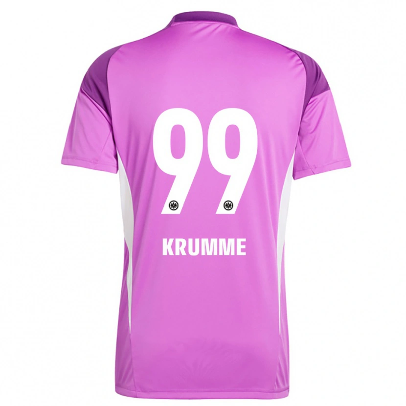 Danxen Hombre Camiseta Janne Krumme #99 Lila Blanco Portero Equipación 2025/26 La Camisa México
