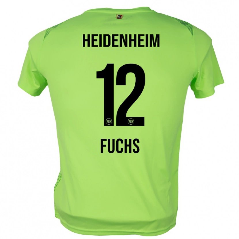 Danxen Hombre Camiseta Celine Fuchs #12 Verde Pálido Portero Equipación 2025/26 La Camisa México