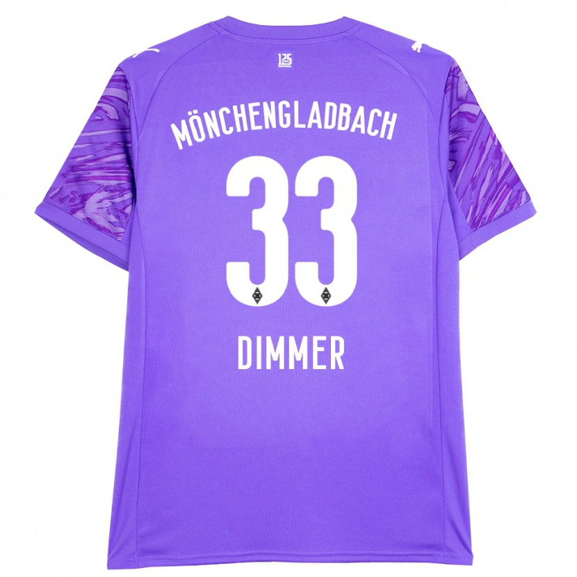 Danxen Hombre Camiseta Florian Dimmer #33 Lila Blanco Portero Equipación 2025/26 La Camisa México