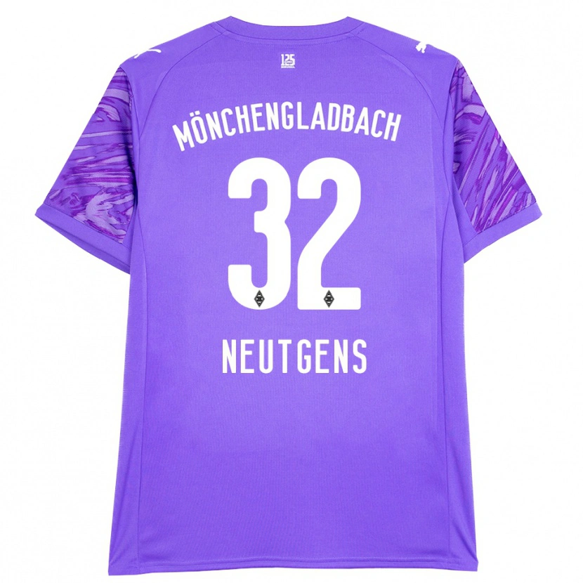 Danxen Hombre Camiseta Maximilian Neutgens #32 Lila Blanco Portero Equipación 2025/26 La Camisa México