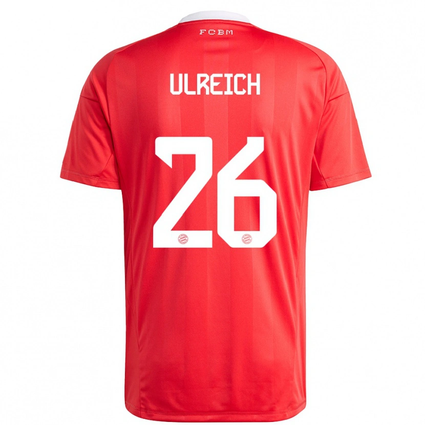 Danxen Hombre Camiseta Sven Ulreich #26 Blanco Rojo Portero Equipación 2025/26 La Camisa México