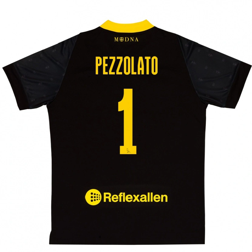 Danxen Hombre Camiseta Michele Pezzolato #1 Amarillo Negro Portero Equipación 2025/26 La Camisa México
