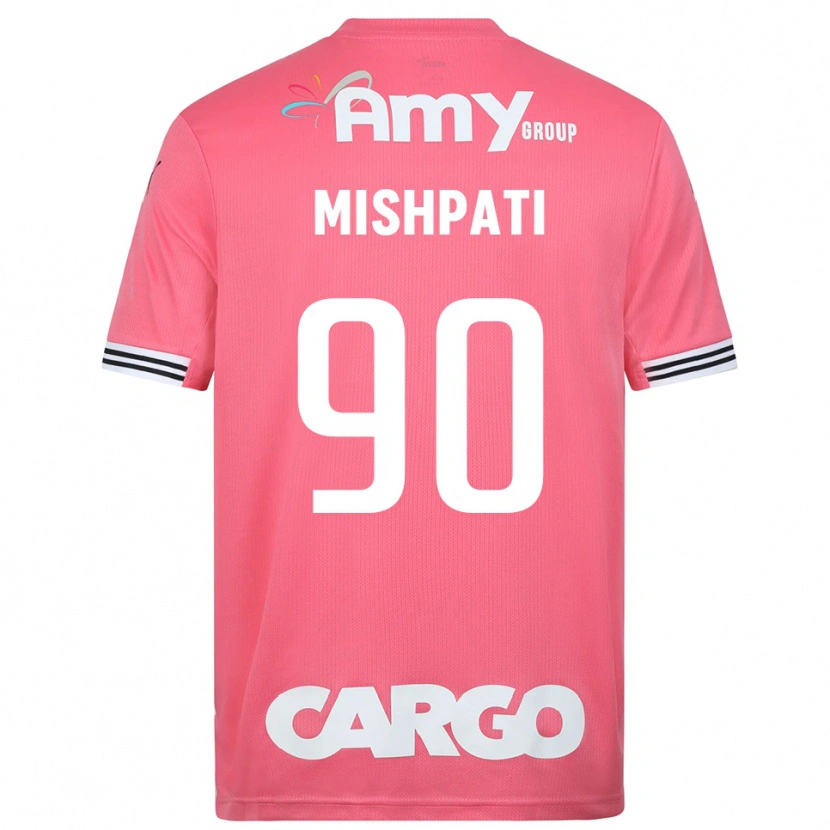 Danxen Hombre Camiseta Roi Mishpati #90 Blanco Rosa Portero Equipación 2025/26 La Camisa México