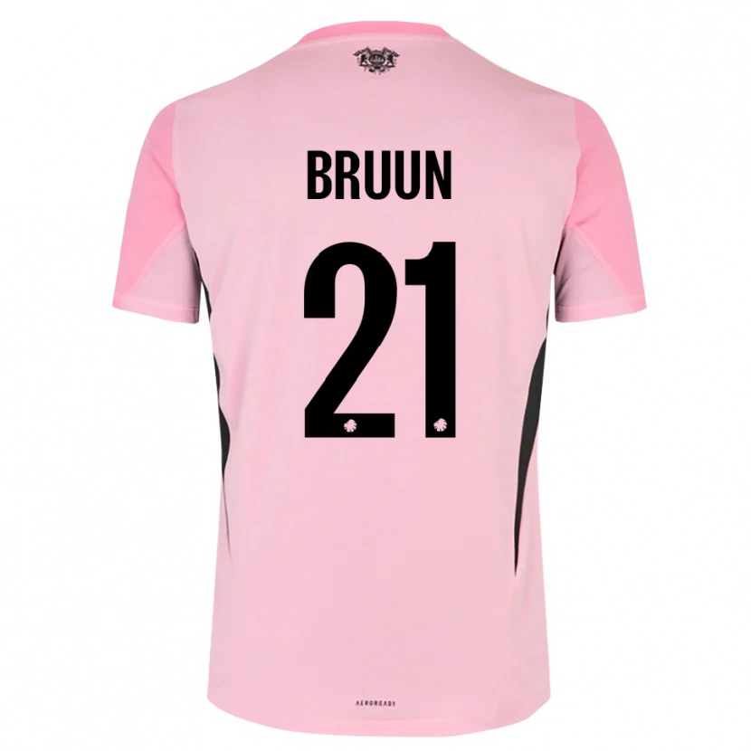 Danxen Hombre Camiseta Alfred Bruun #21 Negro Rosa Portero Equipación 2025/26 La Camisa México