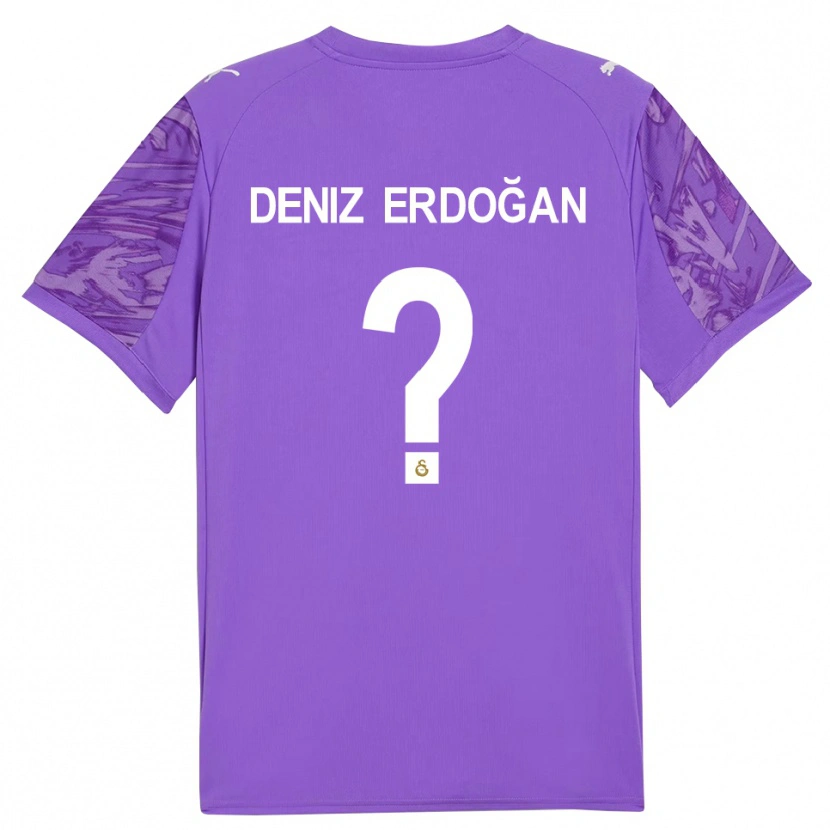 Danxen Hombre Camiseta Ali Deniz Erdoğan #0 Blanco Morado Portero Equipación 2025/26 La Camisa México