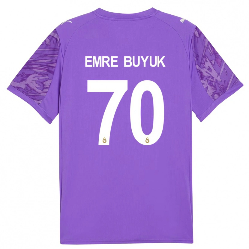 Danxen Hombre Camiseta Enes Emre Büyük #70 Blanco Morado Portero Equipación 2025/26 La Camisa México