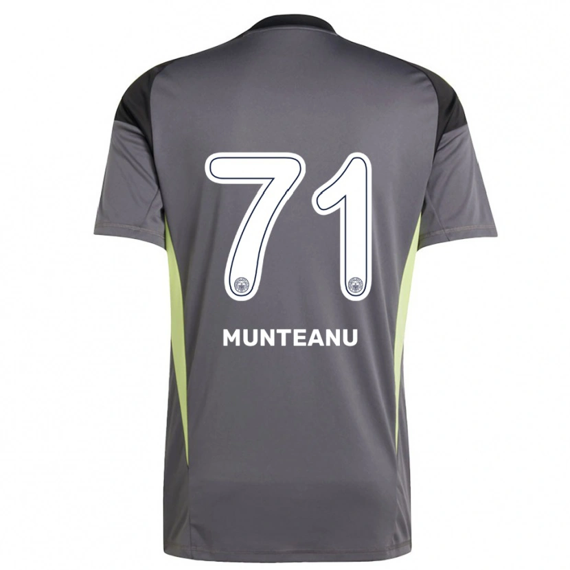 Danxen Hombre Camiseta Natalia Munteanu #71 Gris Tenue Negro Portero Equipación 2025/26 La Camisa México