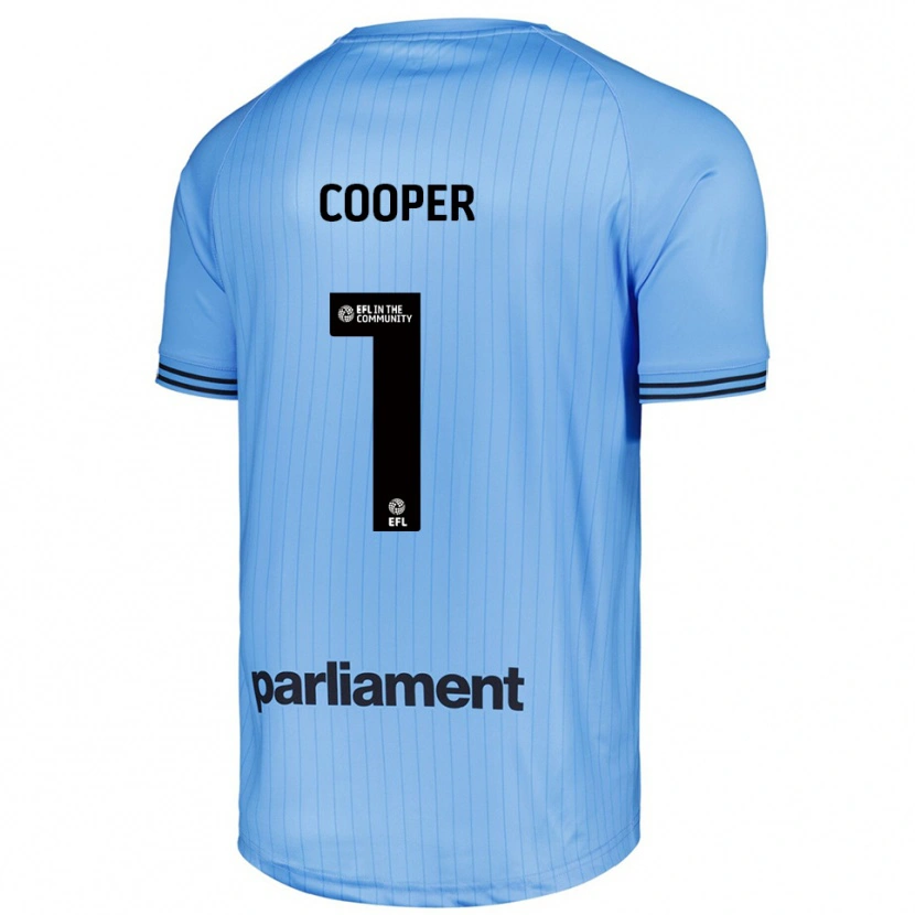 Danxen Mujer Camiseta Murphy Cooper #1 Azul Claro Cielo Portero Equipación 2025/26 La Camisa México