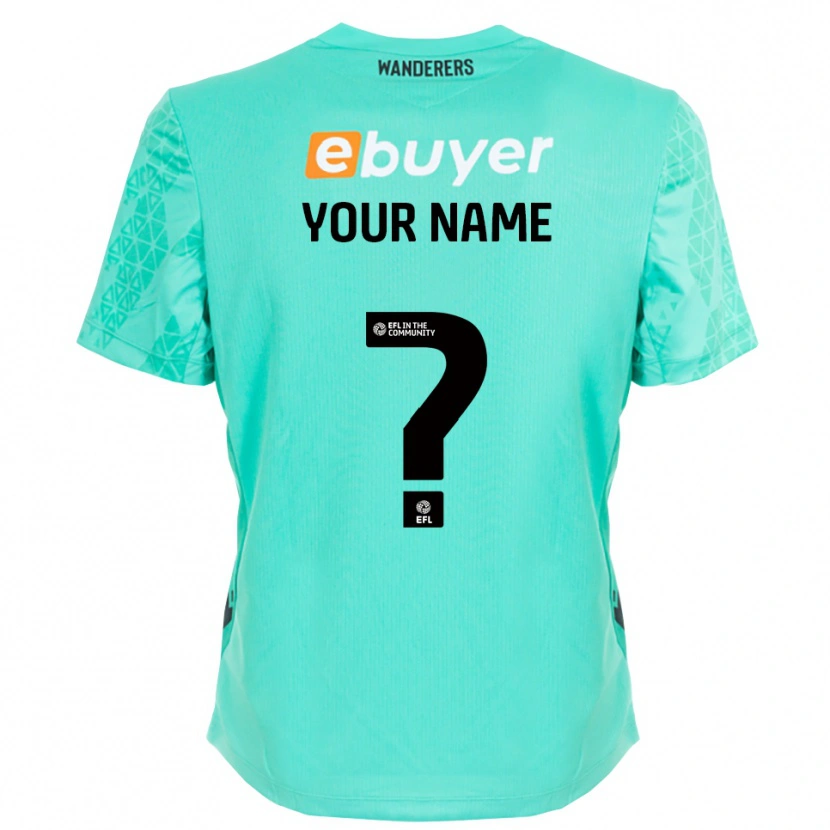 Danxen Mujer Camiseta Bolton Wanderers Negro Aqua Portero Equipación 2025/26 La Camisa México