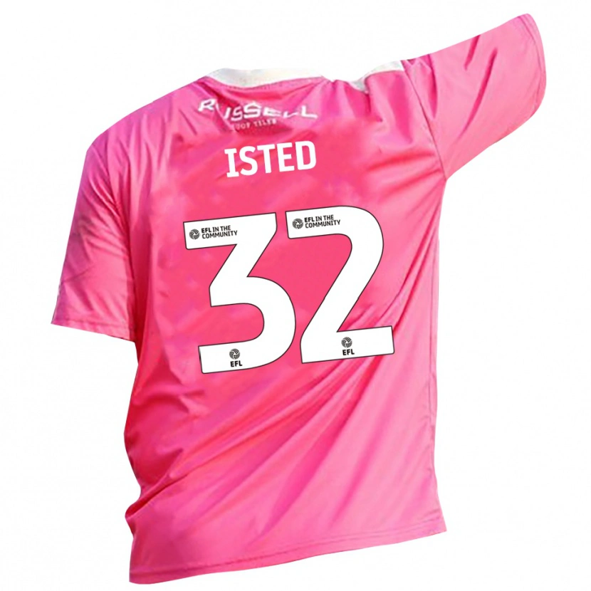 Danxen Mujer Camiseta Harry Isted #32 Rosa Rosa Portero Equipación 2025/26 La Camisa México