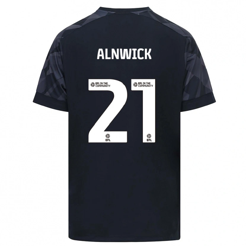 Danxen Mujer Camiseta Jak Alnwick #21 Blanco Negro Portero Equipación 2025/26 La Camisa México