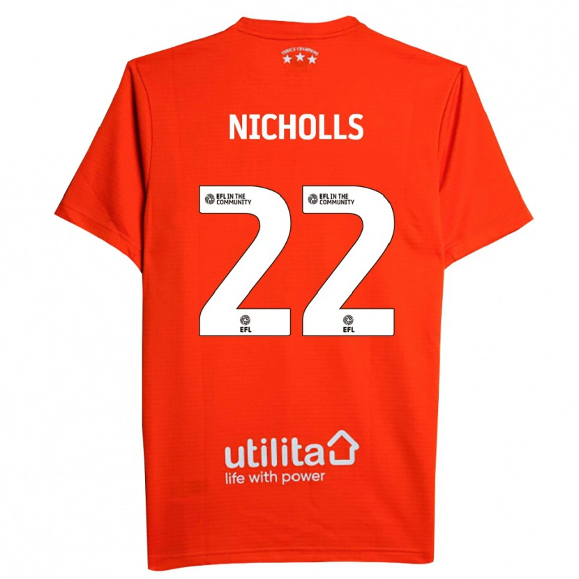 Danxen Mujer Camiseta Lee Nicholls #22 Blanco Rojo Portero Equipación 2025/26 La Camisa México