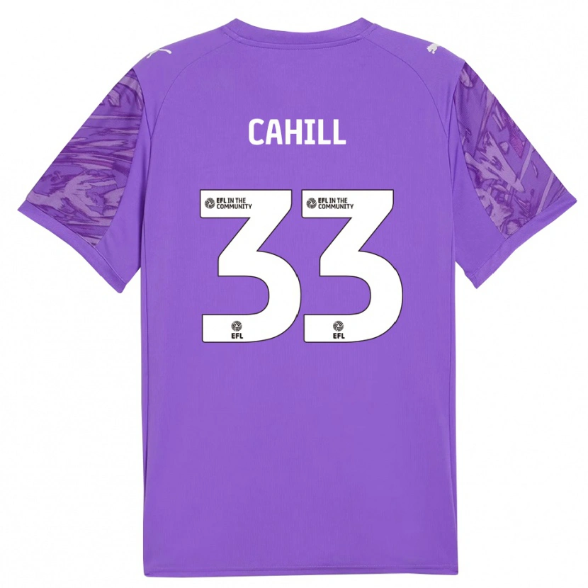 Danxen Mujer Camiseta Killian Cahill #33 Morado Oscuro Portero Equipación 2025/26 La Camisa México