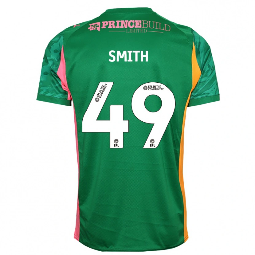 Danxen Mujer Camiseta Bastian Smith #49 Verde Rosa Portero Equipación 2025/26 La Camisa México