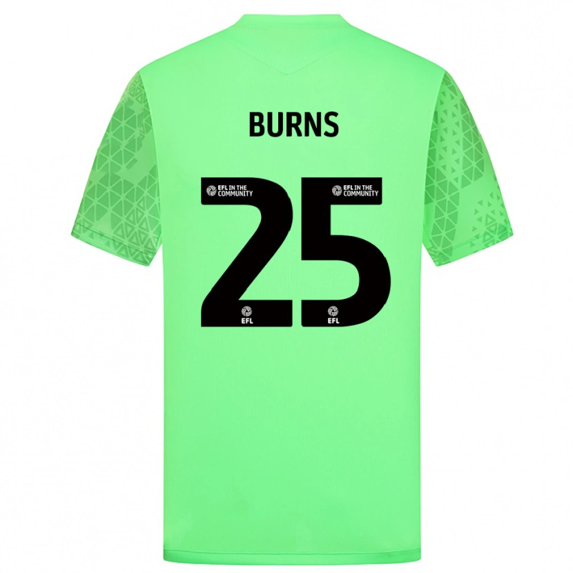 Danxen Mujer Camiseta Jacqueline Burns #25 Verde Claro Portero Equipación 2025/26 La Camisa México