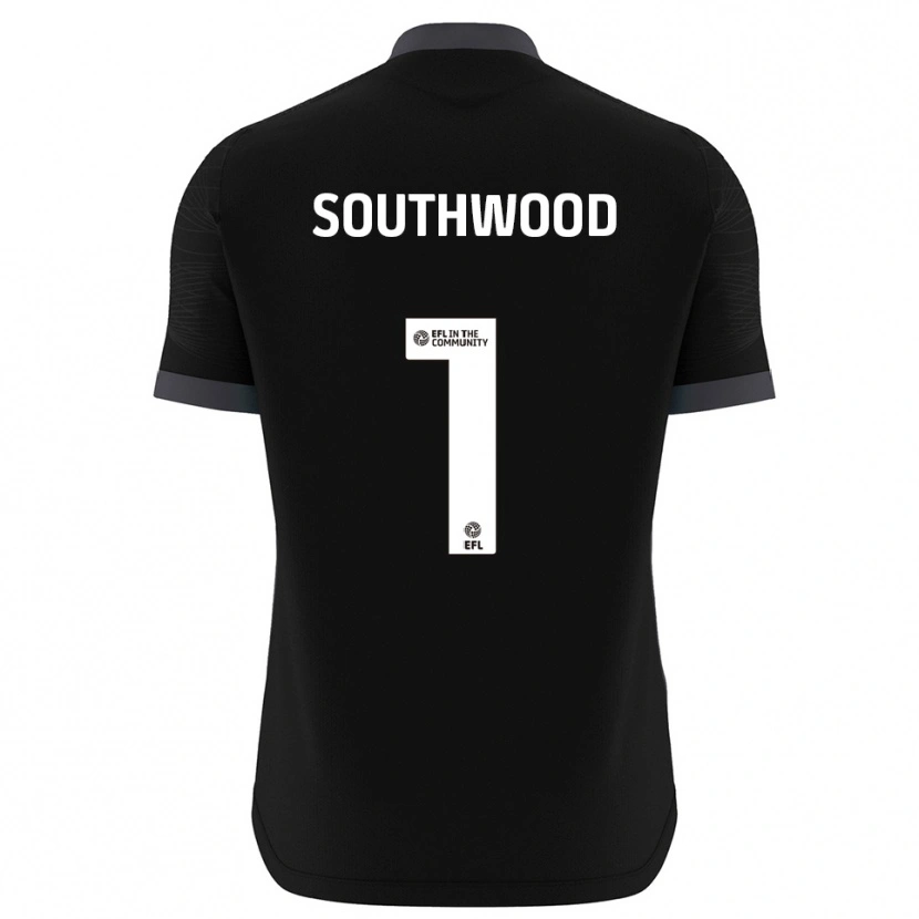 Danxen Mujer Camiseta Luke Southwood #1 Blanco Negro Portero Equipación 2025/26 La Camisa México