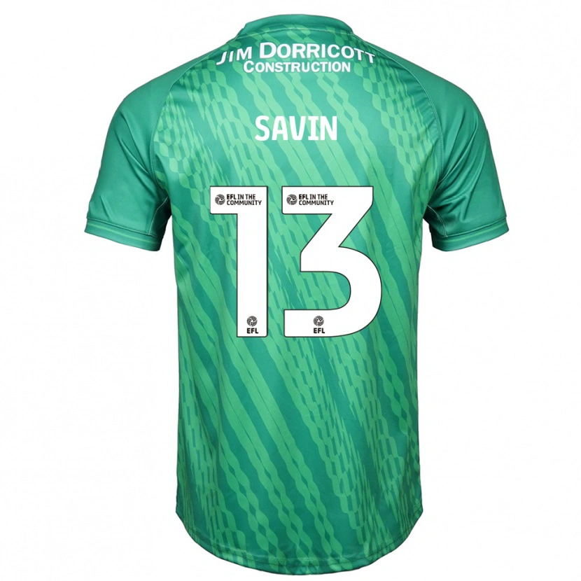 Danxen Mujer Camiseta Toby Savin #13 Verde Turquesa Portero Equipación 2025/26 La Camisa México