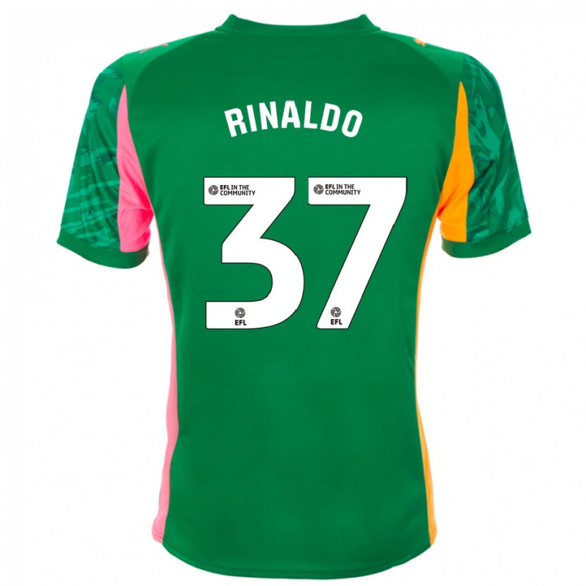 Danxen Mujer Camiseta Ashton Rinaldo #37 Verde Rosa Naranja Portero Equipación 2025/26 La Camisa México