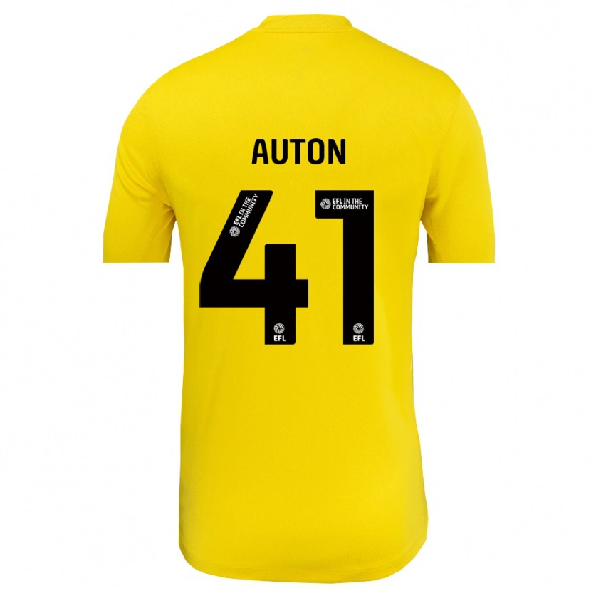 Danxen Mujer Camiseta Sebastian Auton #41 Negro Amarillo Portero Equipación 2025/26 La Camisa México
