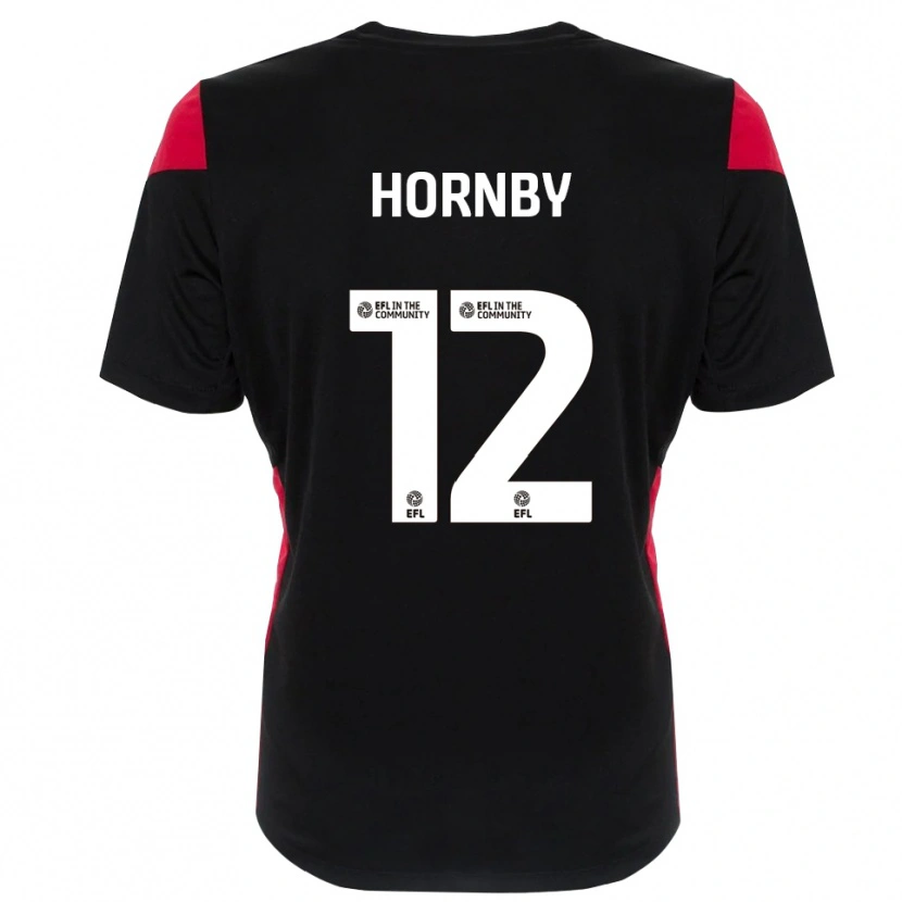 Danxen Mujer Camiseta Sam Hornby #12 Blanco Negro Portero Equipación 2025/26 La Camisa México