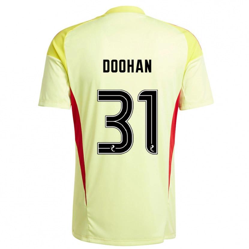 Danxen Mujer Camiseta Ross Doohan #31 Negro Rojo Amarillo Portero Equipación 2025/26 La Camisa México