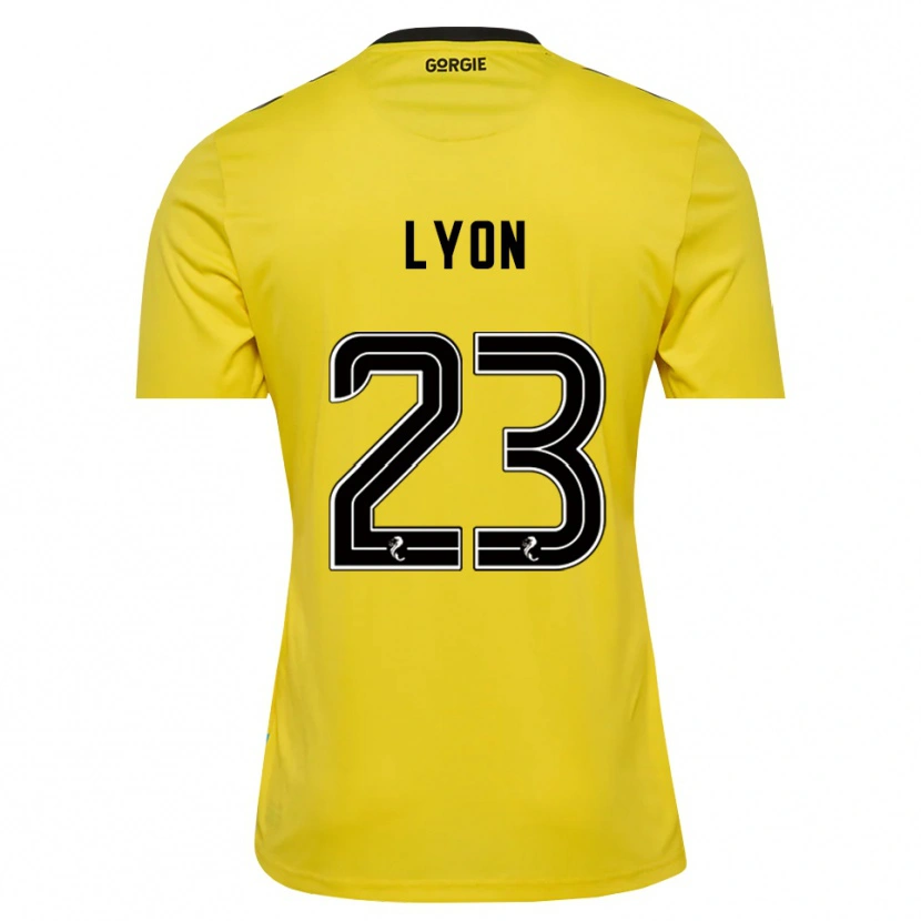 Danxen Mujer Camiseta Jack Lyon #23 Negro Rojo Amarillo Portero Equipación 2025/26 La Camisa México