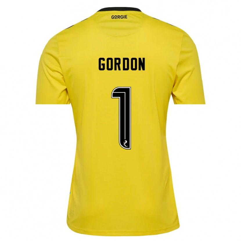 Danxen Mujer Camiseta Craig Gordon #1 Negro Rojo Amarillo Portero Equipación 2025/26 La Camisa México
