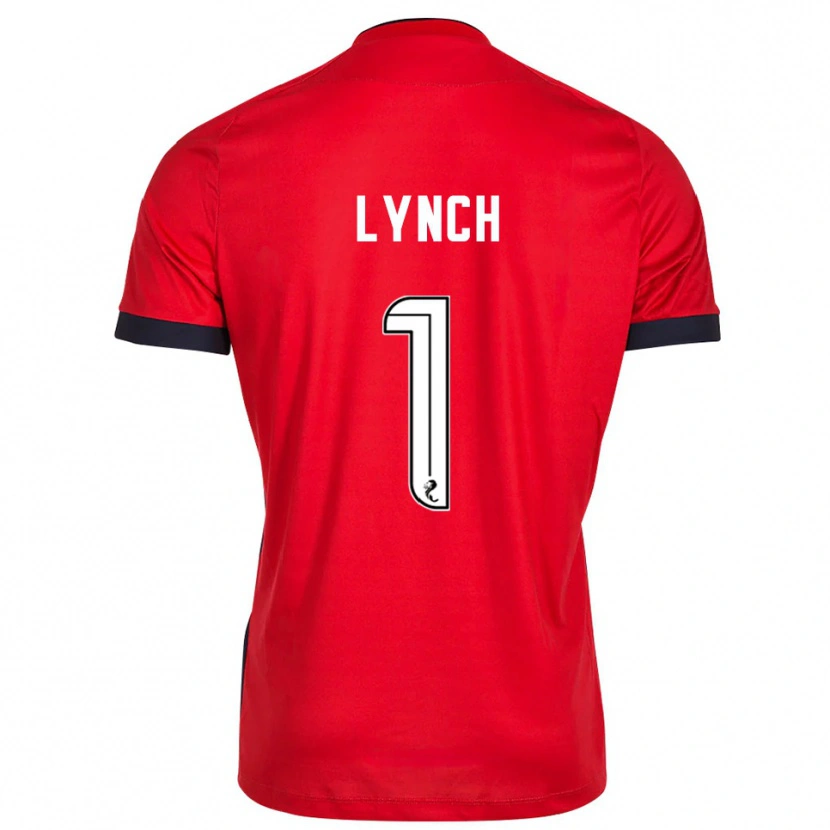 Danxen Mujer Camiseta Ruaridh Lynch #1 Blanco Rojo Portero Equipación 2025/26 La Camisa México