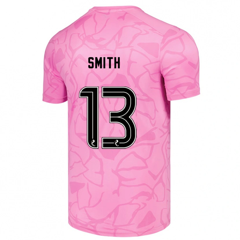 Danxen Mujer Camiseta Jordan Smith #13 Negro Rosa Portero Equipación 2025/26 La Camisa México