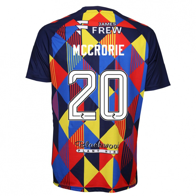 Danxen Mujer Camiseta Robby McCrorie #20 Rojo Azul Real Portero Equipación 2025/26 La Camisa México