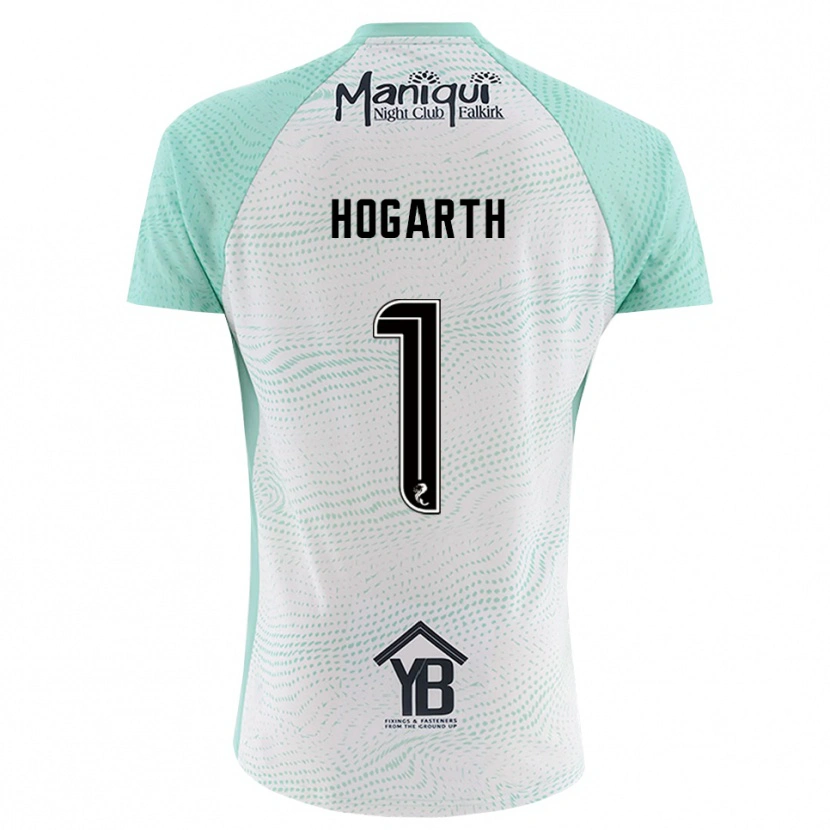 Danxen Mujer Camiseta Nicky Hogarth #1 Blanco Negro Portero Equipación 2025/26 La Camisa México