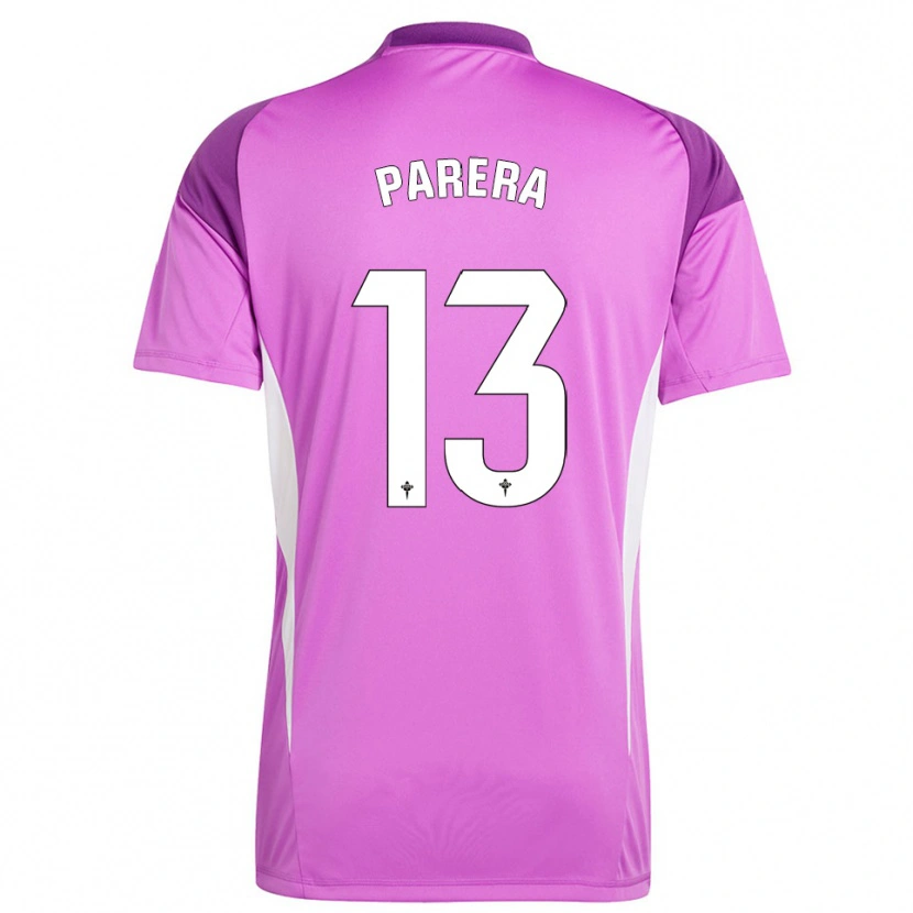 Danxen Mujer Camiseta Miquel Parera #13 Blanco Púrpura Portero Equipación 2025/26 La Camisa México