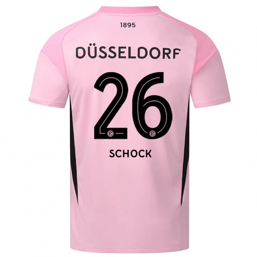 Danxen Mujer Camiseta Florian Schock #26 Negro Rosa Portero Equipación 2025/26 La Camisa México