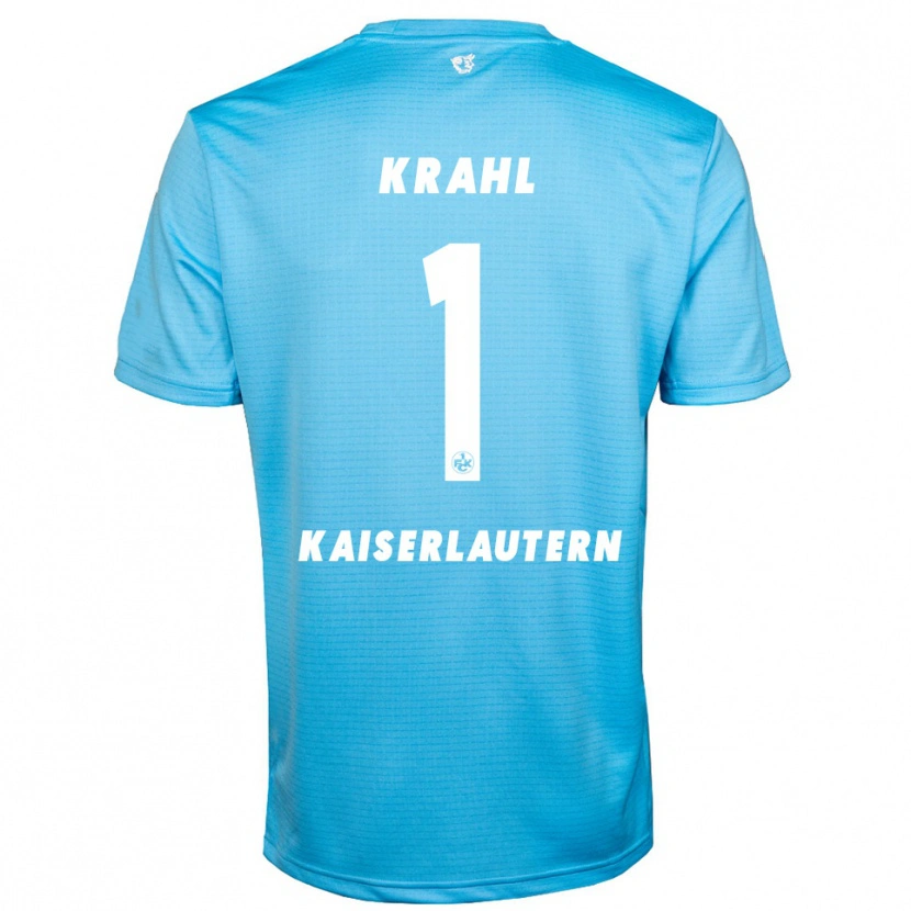 Danxen Mujer Camiseta Julian Krahl #1 Azul Cielo Blanco Portero Equipación 2025/26 La Camisa México