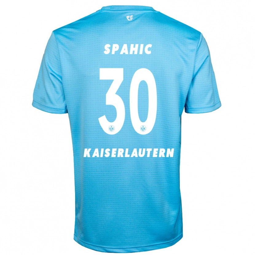 Danxen Mujer Camiseta Avdo Spahic #30 Azul Cielo Blanco Portero Equipación 2025/26 La Camisa México